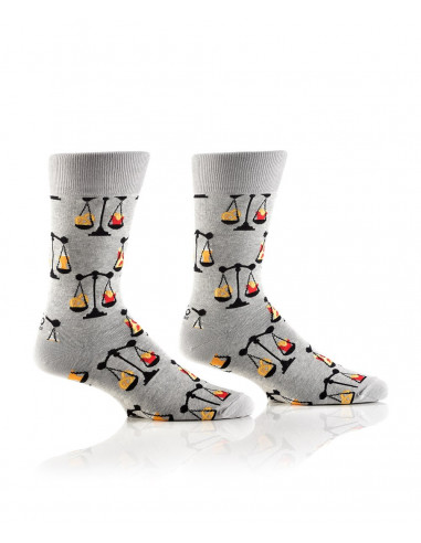 Men's Crew Sock, Balanced Diet Design