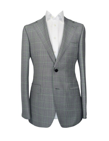 REDA - LIGHT GREY GREEN GLENPLAID WINDOWPANE