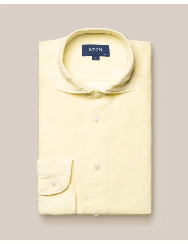 YELLOW LINEN SHIRT - WIDE SPREAD