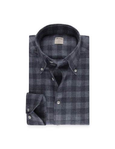 BLUE CHECKED FLANNEL SHIRT